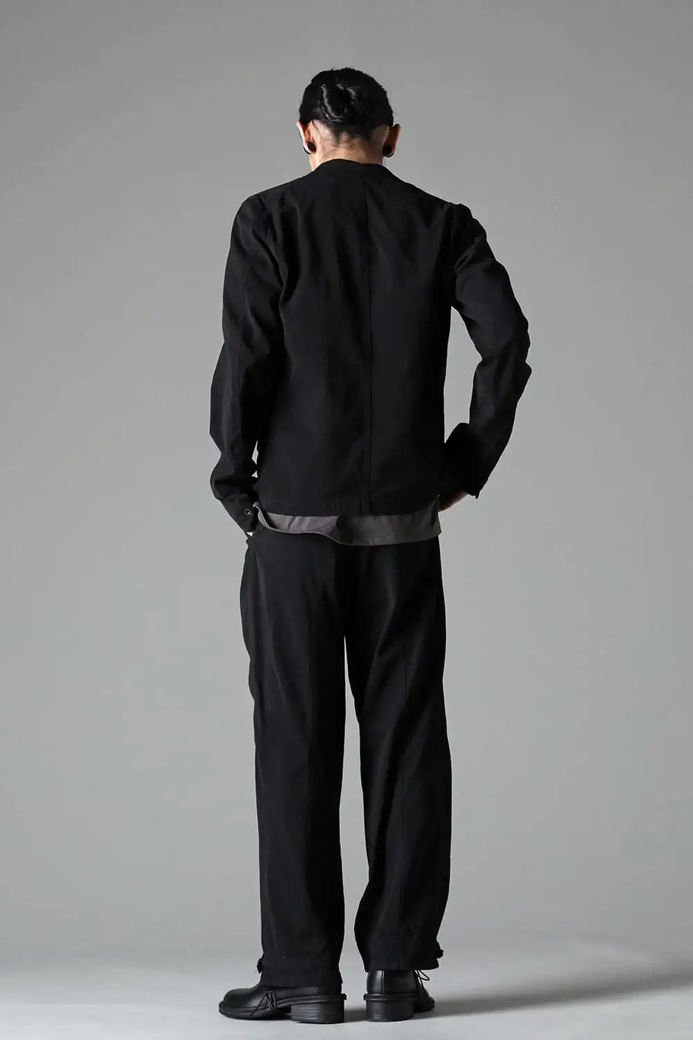 Dry Cotton Wide Trousers  Black