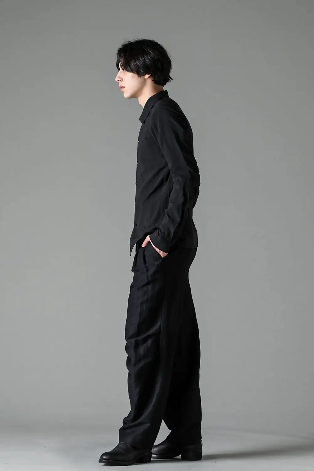 Baggy pants wool / linen