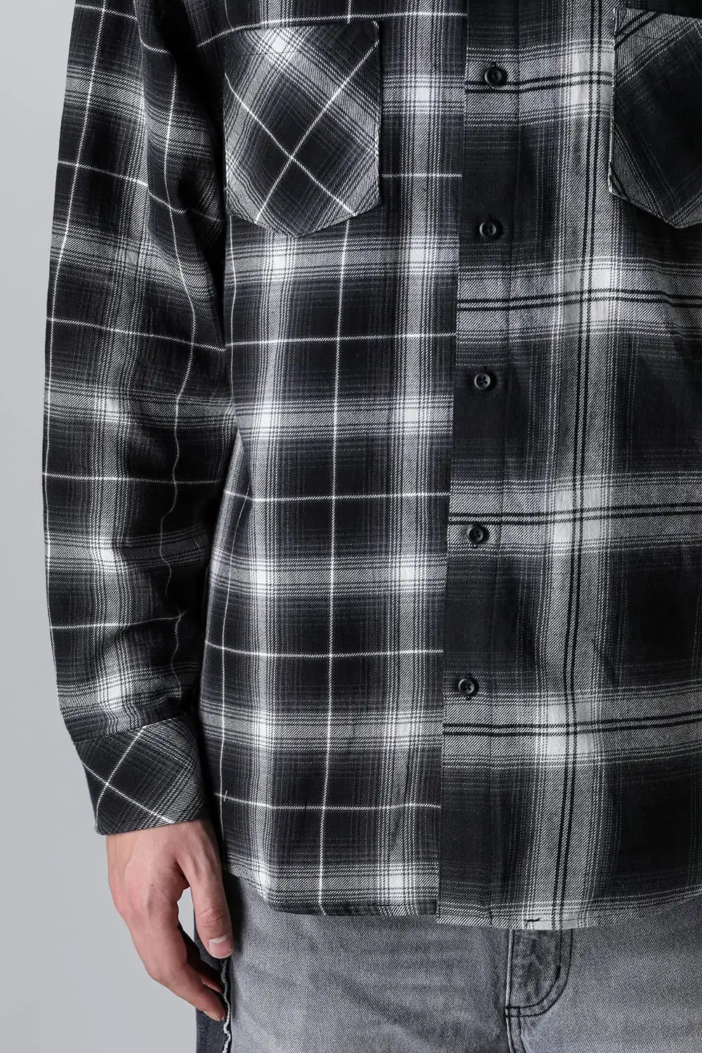 ドッキングシャツ ブラック