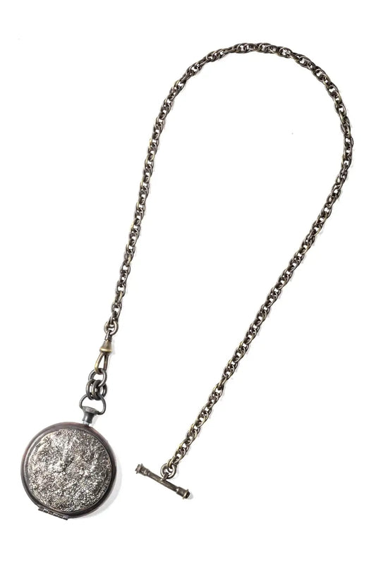 Meteoritic Texture Pocket Watch Style Pendent 05