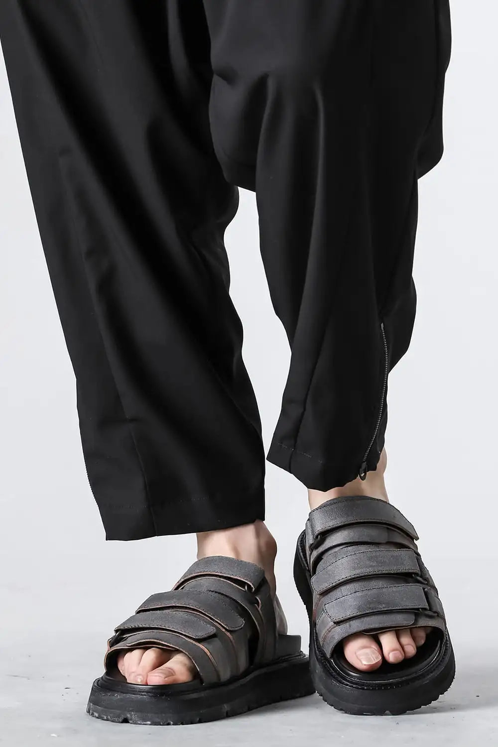 Sandals calf leather Blue Reverse