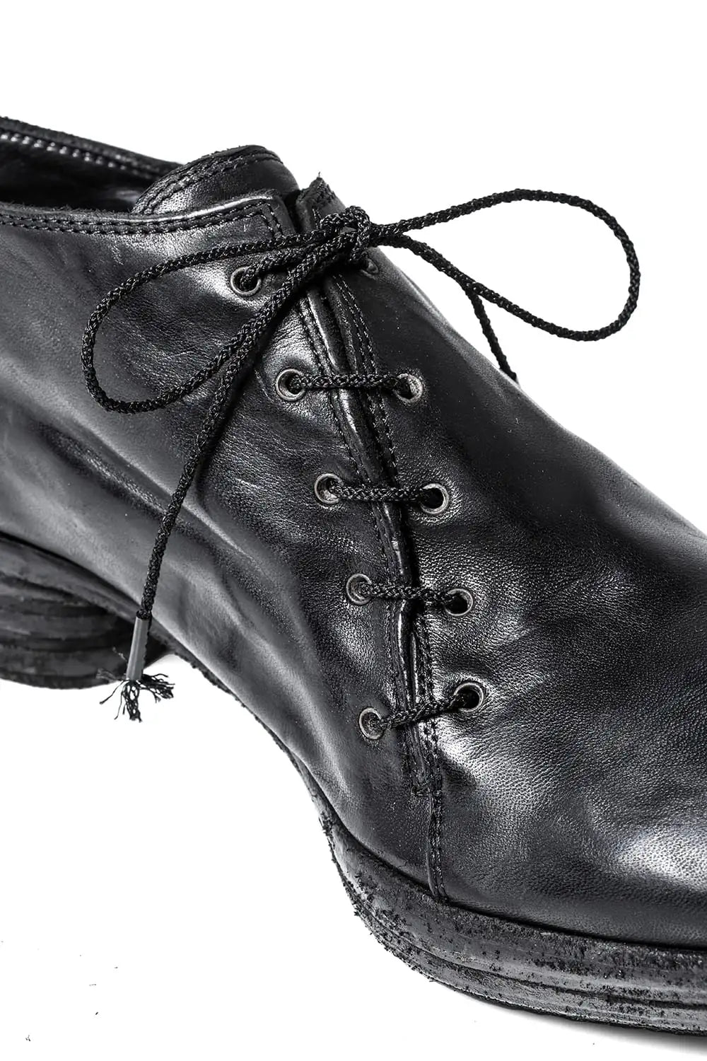 incarnation × DEVOA Shoes Horse leather garment dyed Black