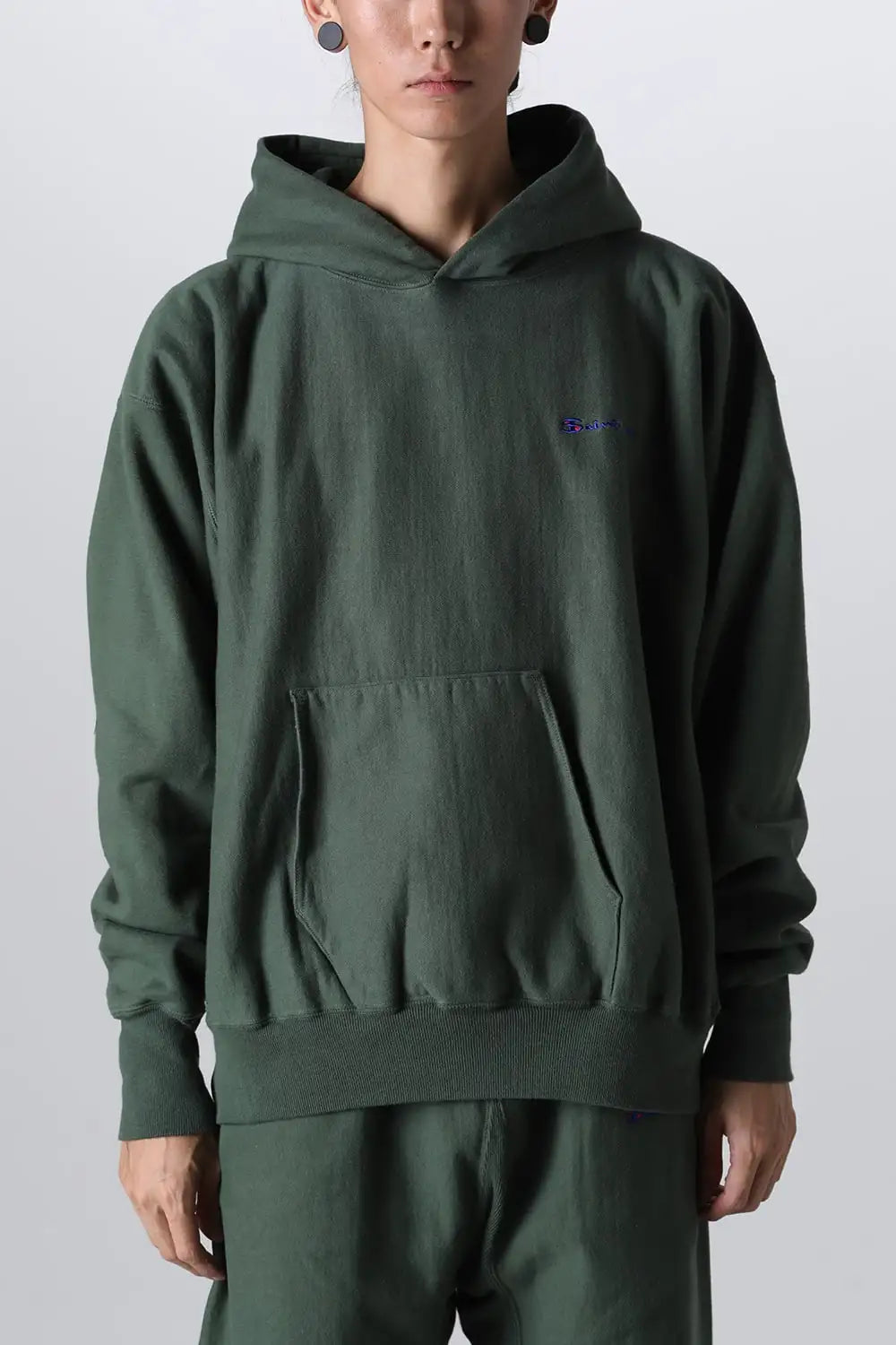 LOGO フーディー グリーン