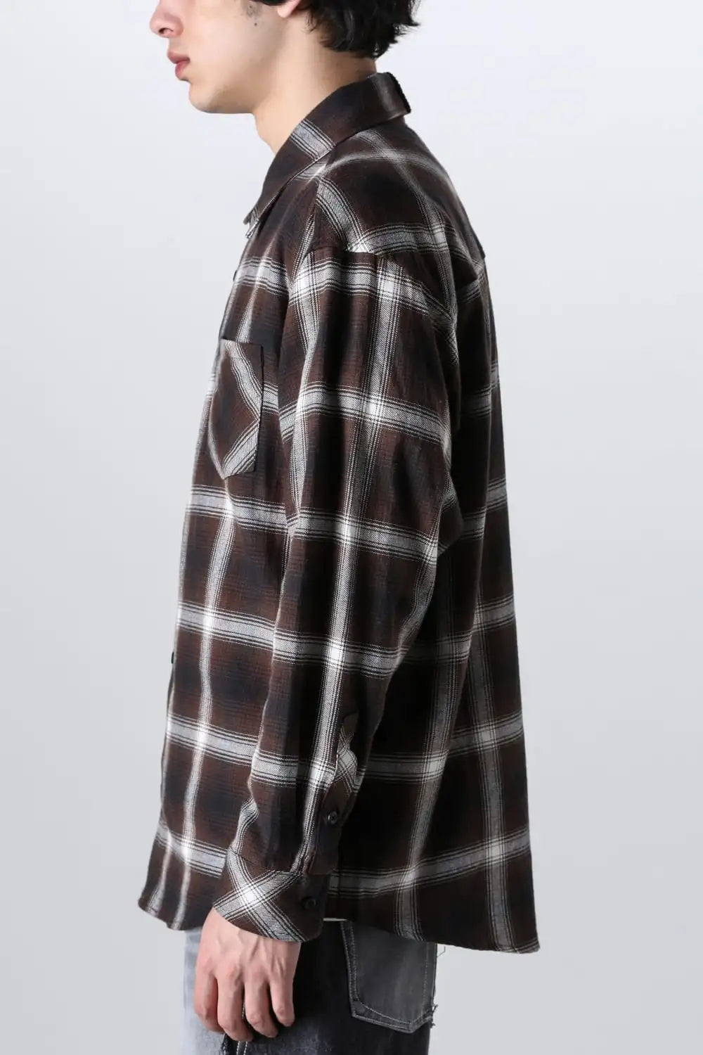 ドッキングシャツ ブラウン