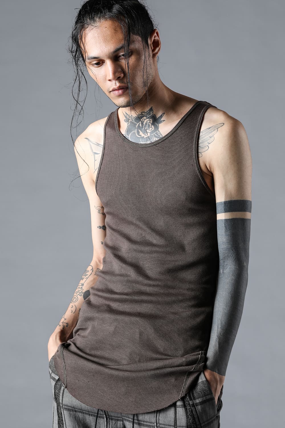 Cotton x Rayon Ribbed Tank Top