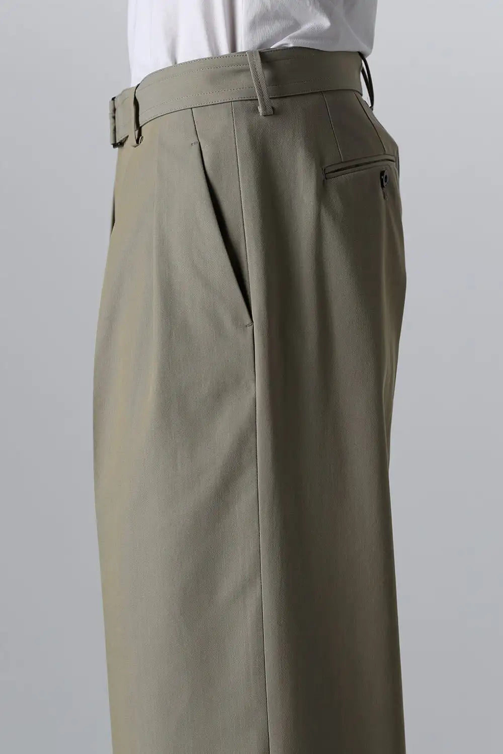 Belted Buggy Trousers  Khaki