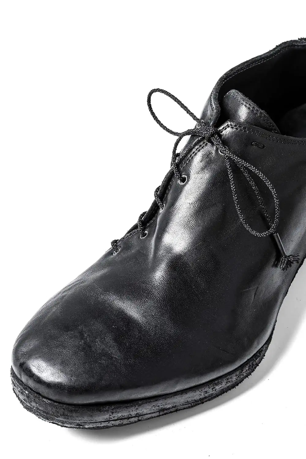 incarnation × DEVOA Shoes Horse leather garment dyed Black