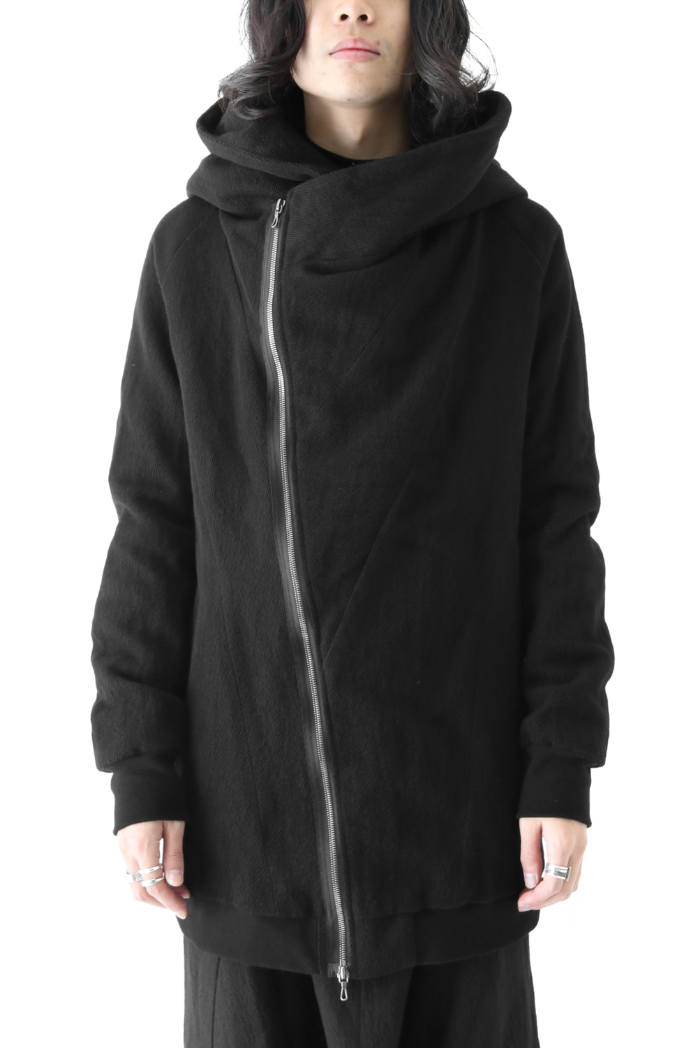 GEOMETRIC HOODED JACKET