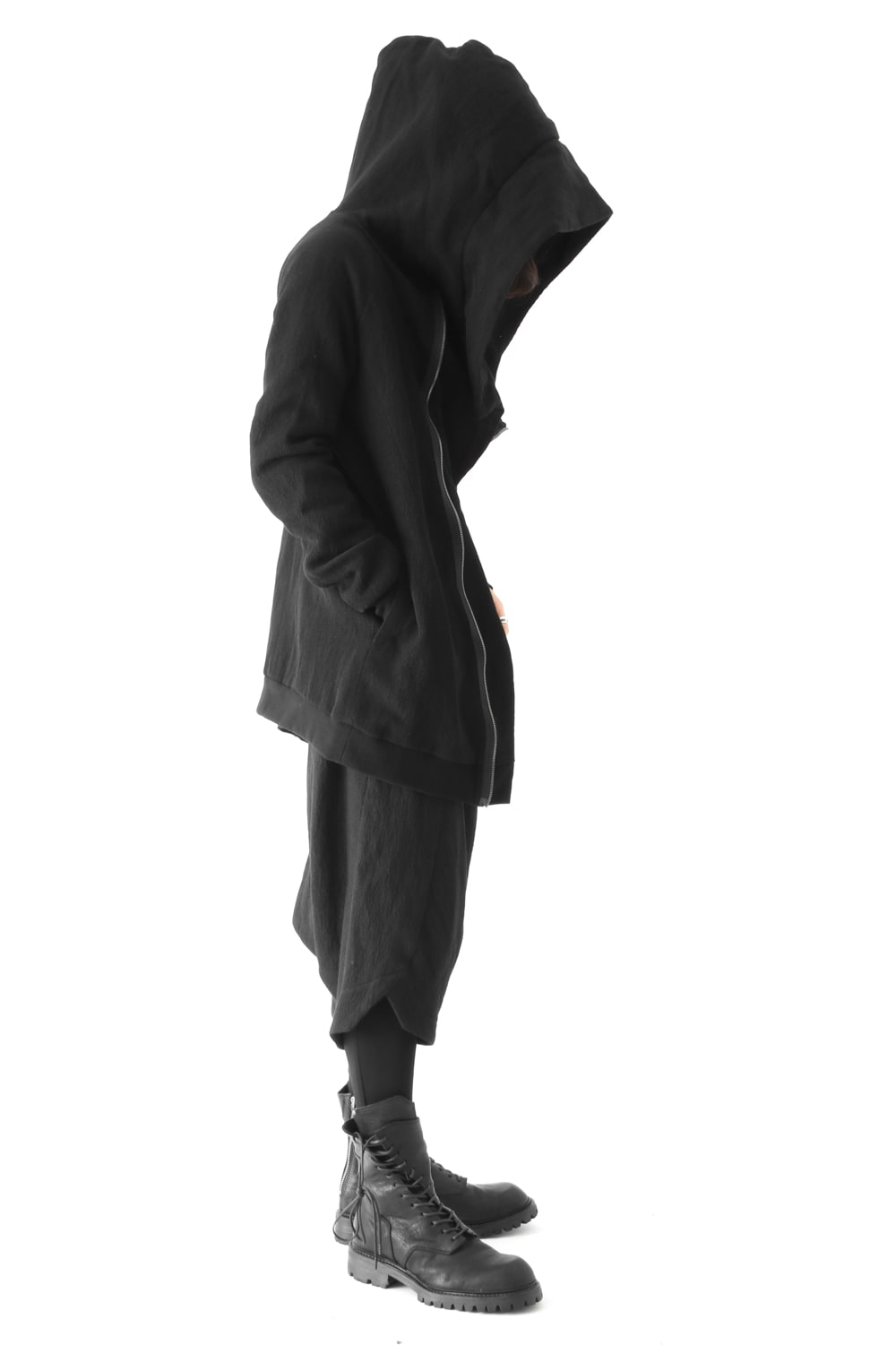 GEOMETRIC HOODED JACKET