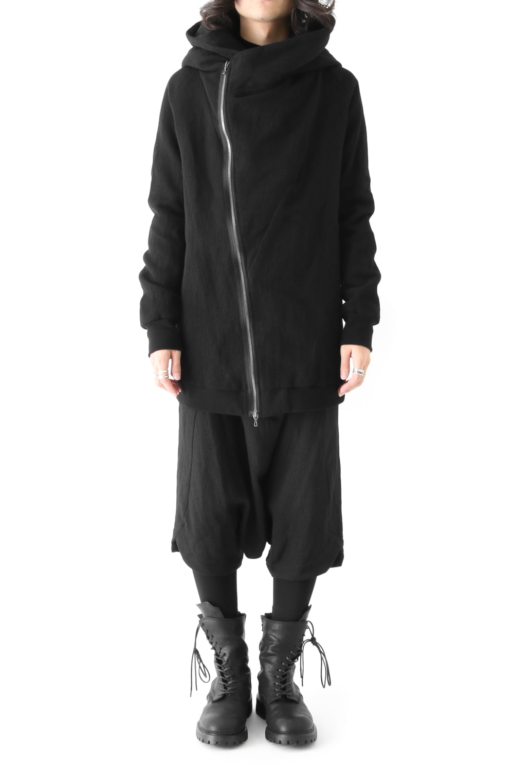 GEOMETRIC HOODED JACKET