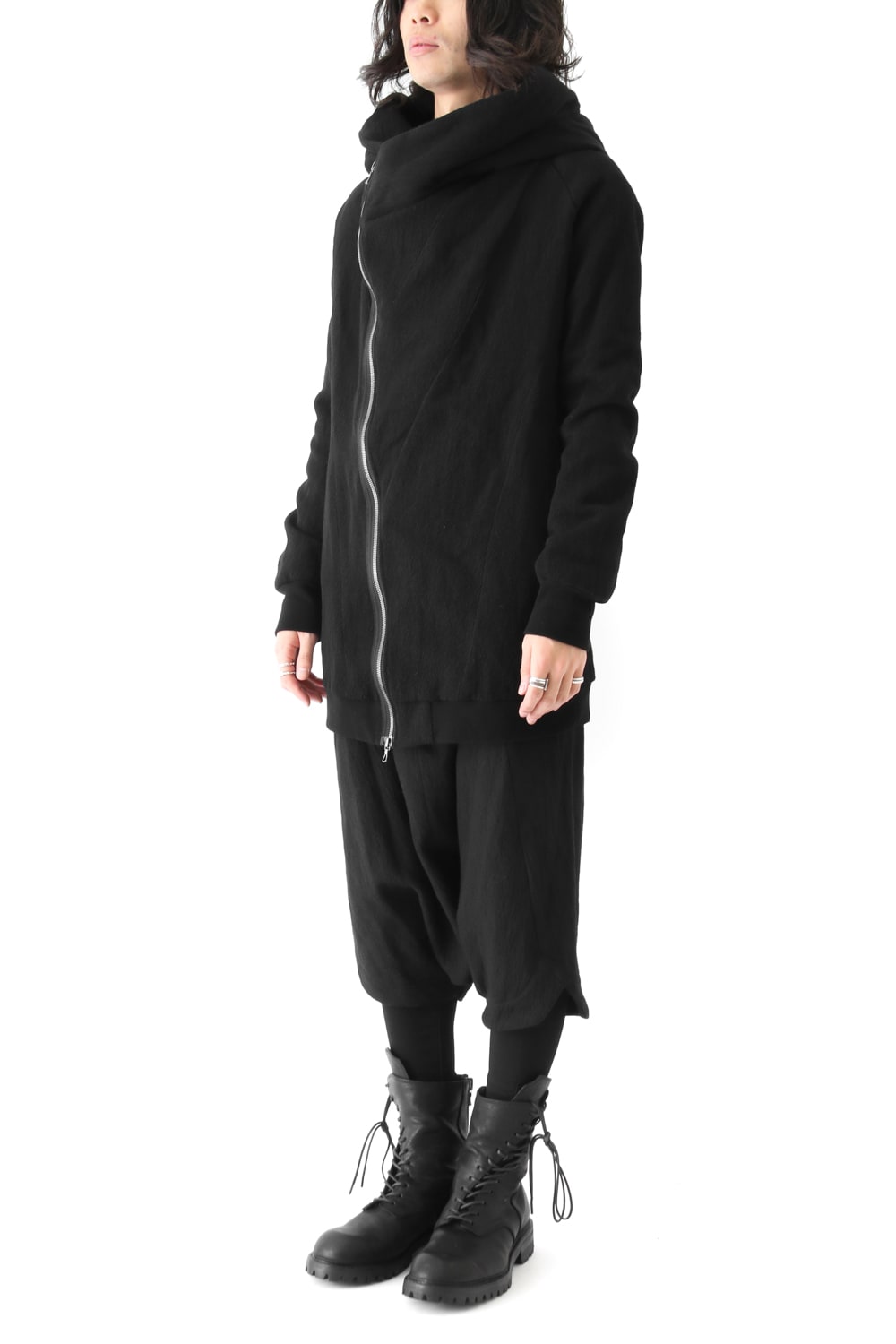 GEOMETRIC HOODED JACKET