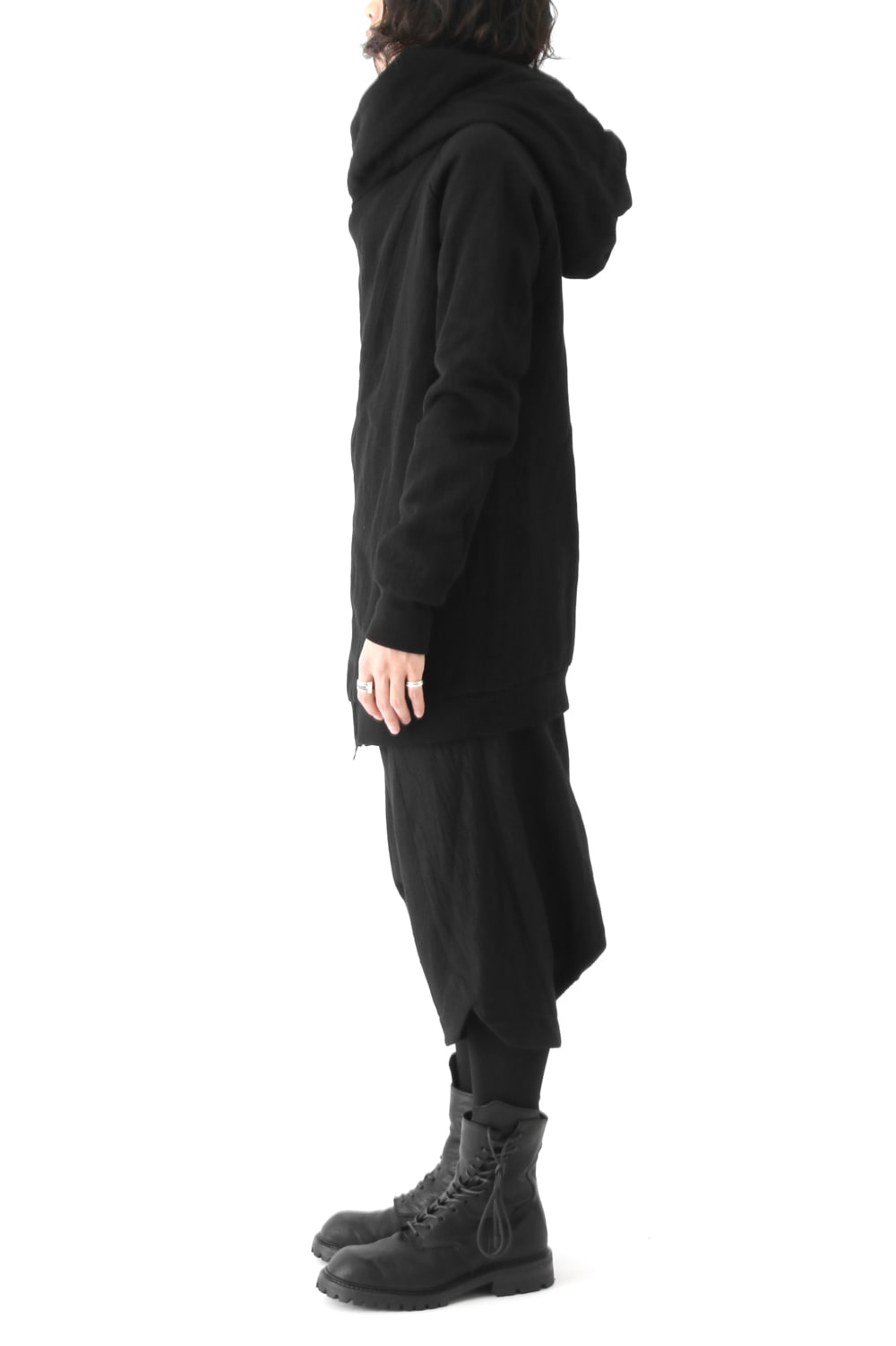 GEOMETRIC HOODED JACKET