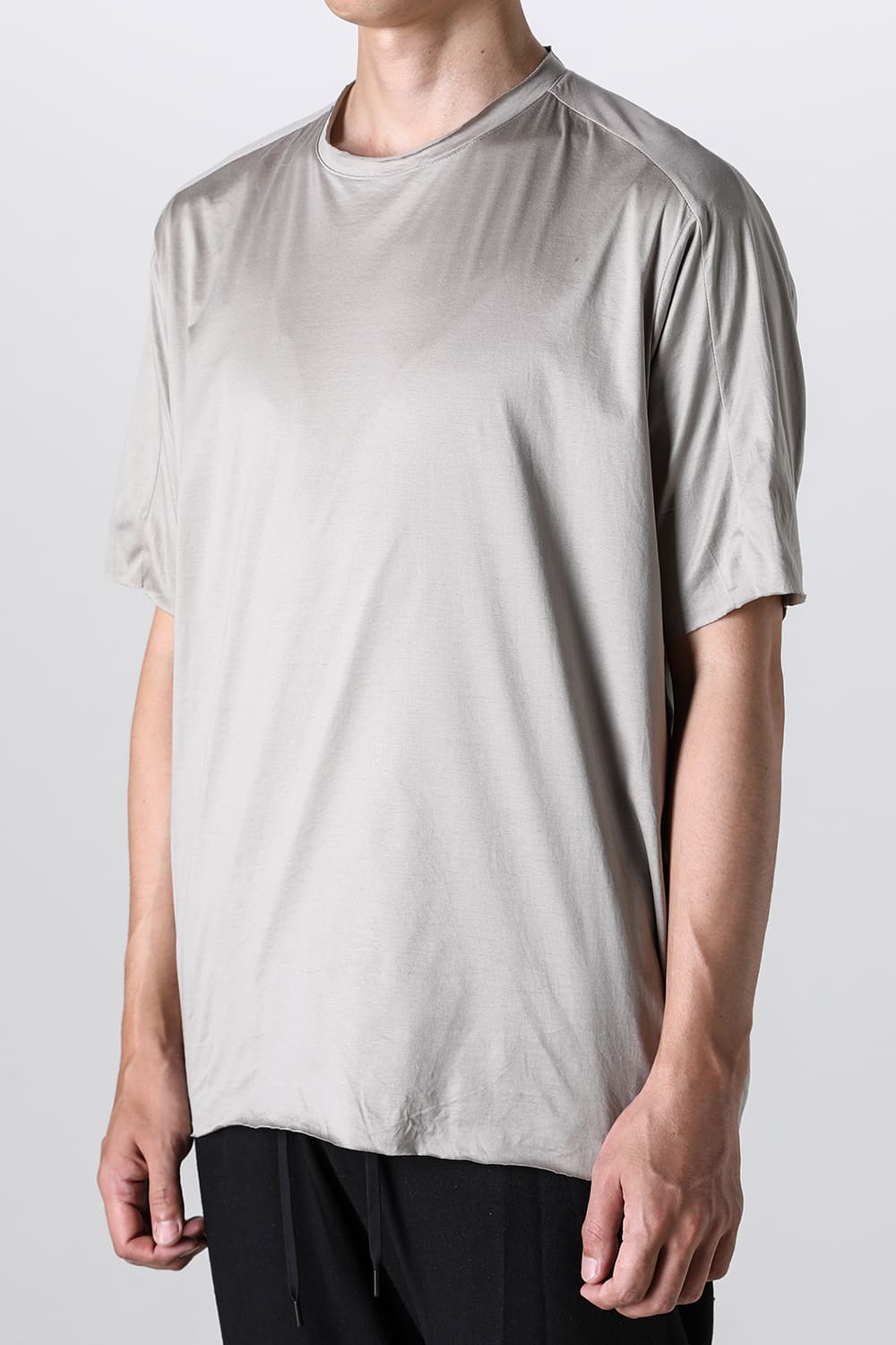 Super Long Staple cotton Short Sleeve T-shirt Beige