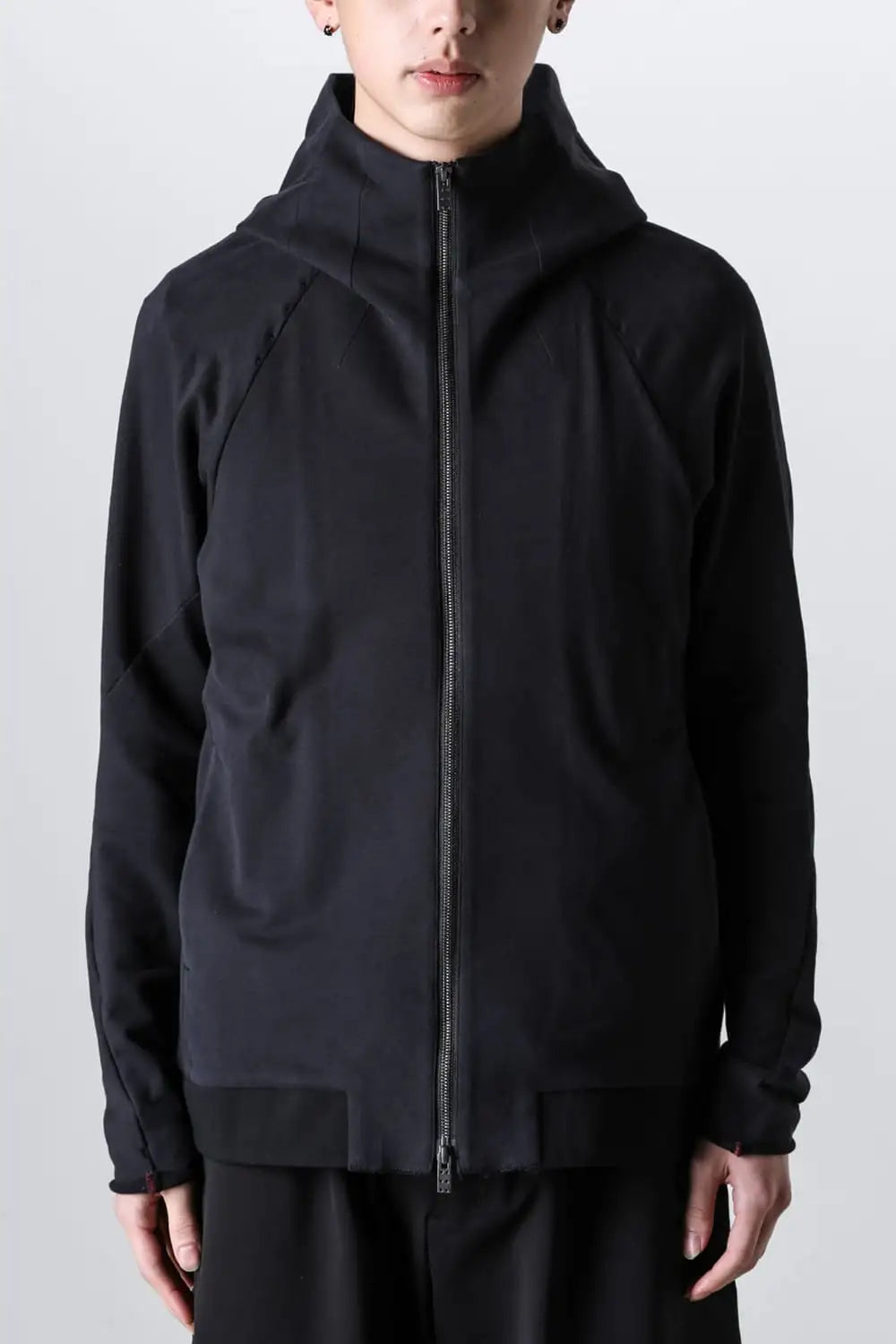 Hooded jacket stretch jersey