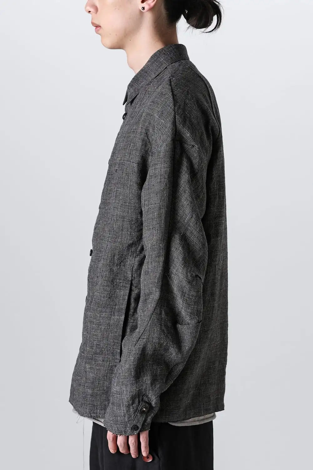 ジャケット リネン グレンチェック