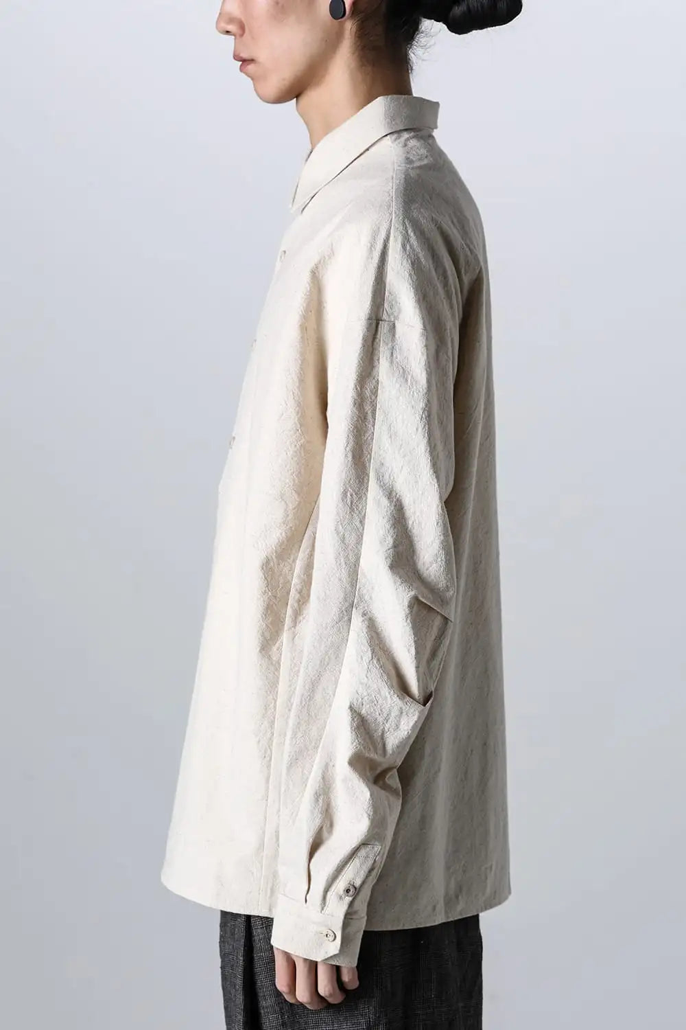 シャツ ルーズフィット コットンヘンプ