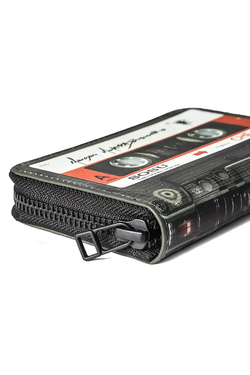 Cassette Tape Wallet With Strap Orange