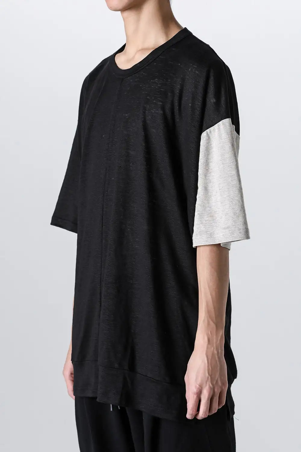 Layered Short Sleeve Reversible T-shirt
