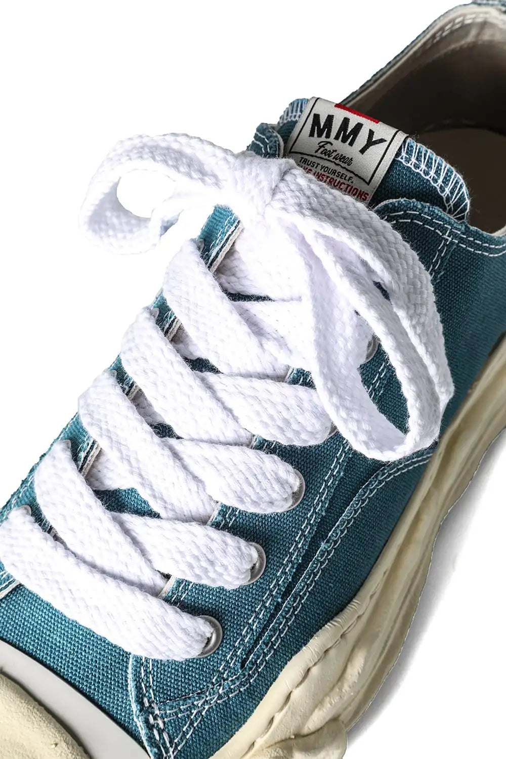 HANK- Original sole sneaker LOW Cut canvas Vintage like Sole Blue