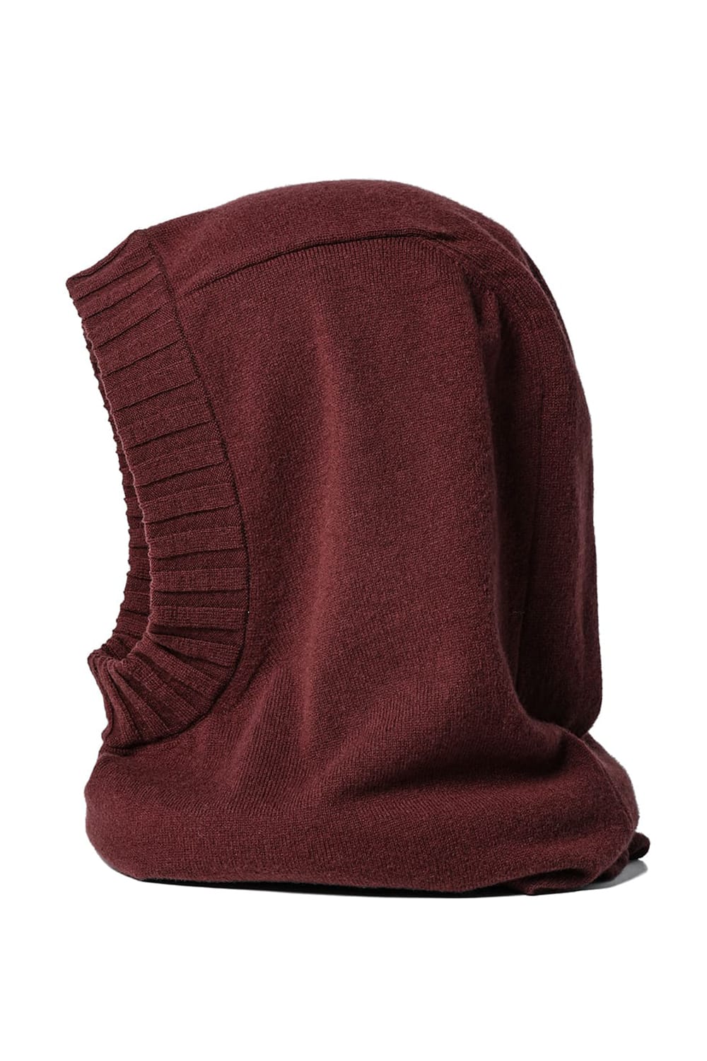 lambs wool huge balaclava Bordeaux