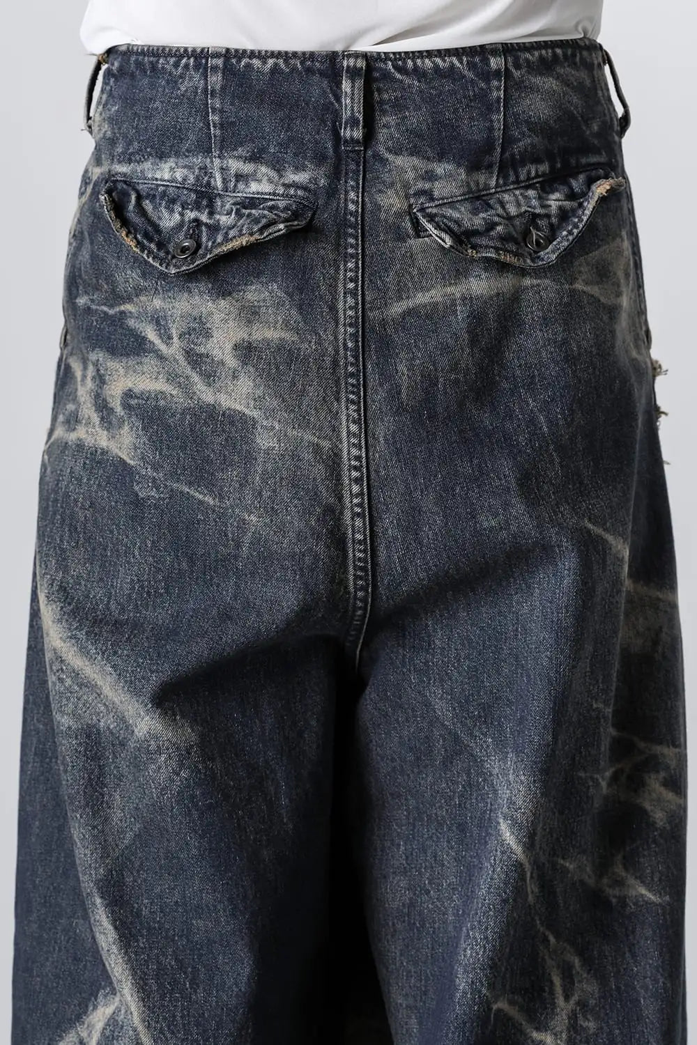 10oz Breach Wide Denim Pants Indigo