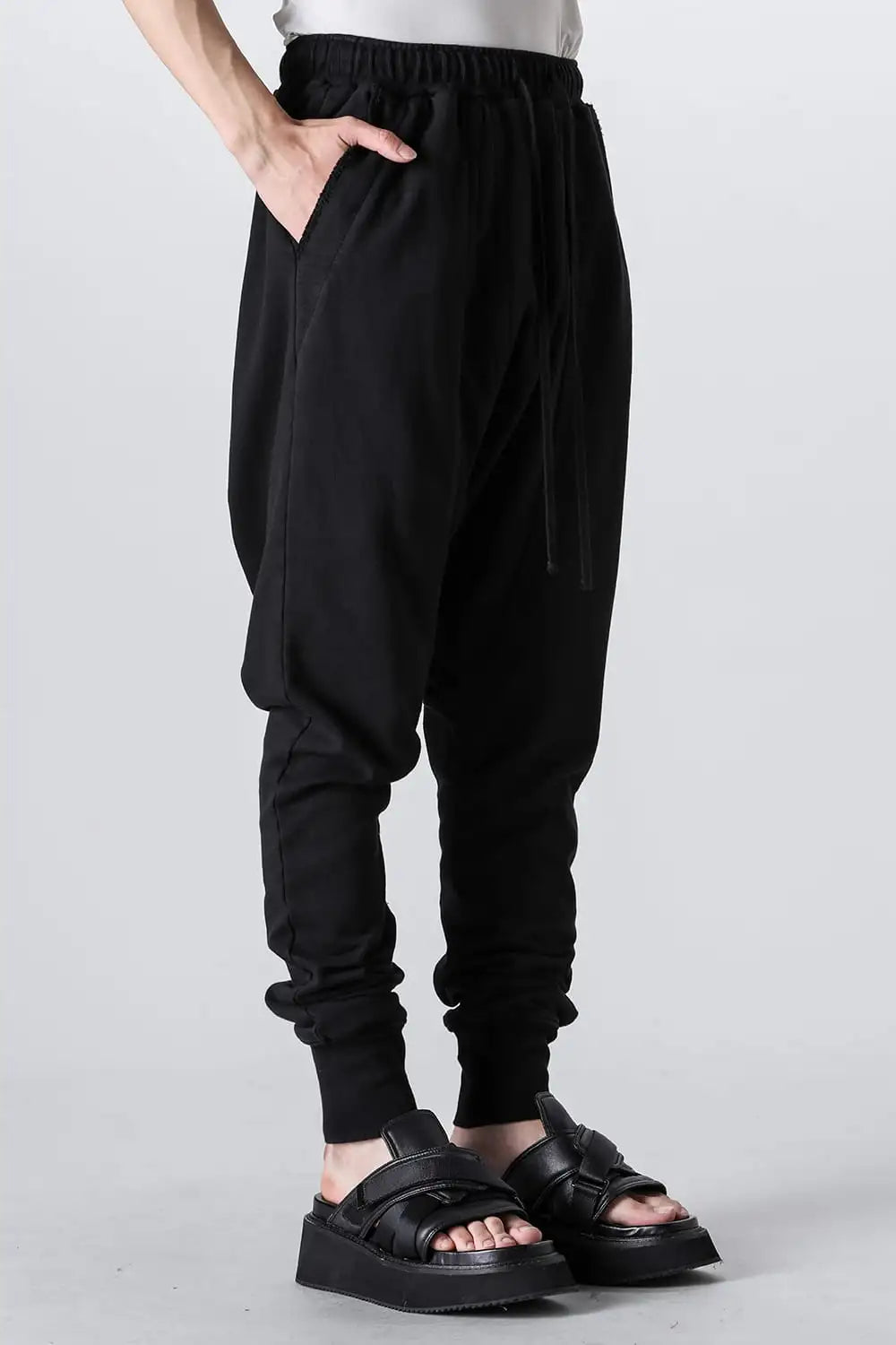 Cotton Sweat Seamed Sarrouel Pants