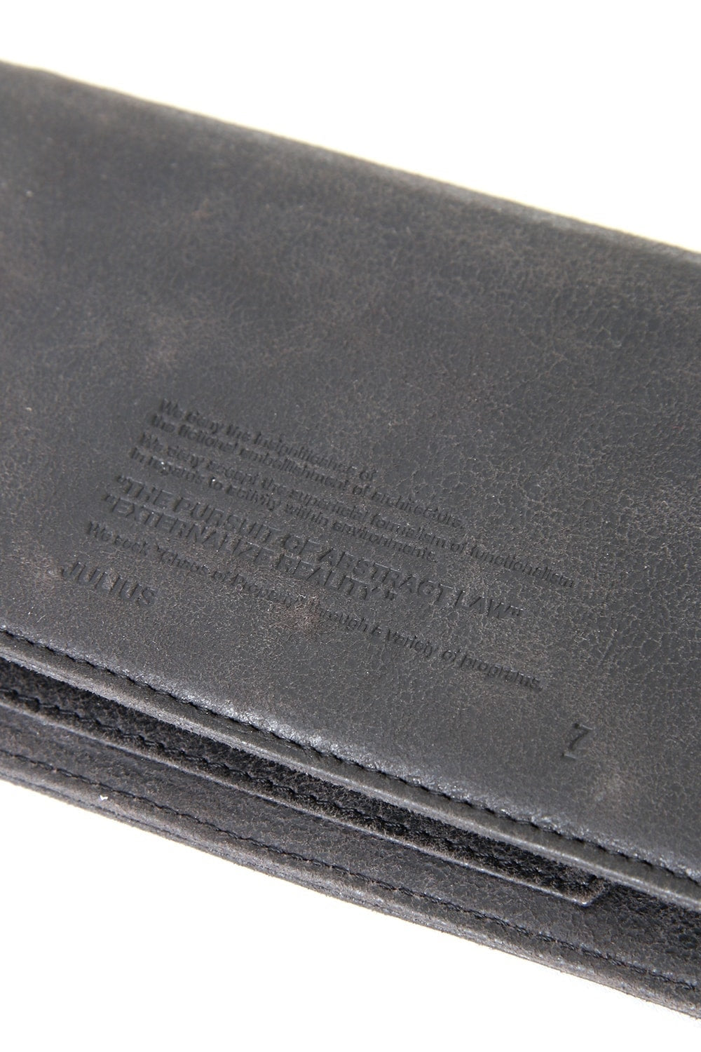 Polygon Wallet (COATED GOAT SUEDE)