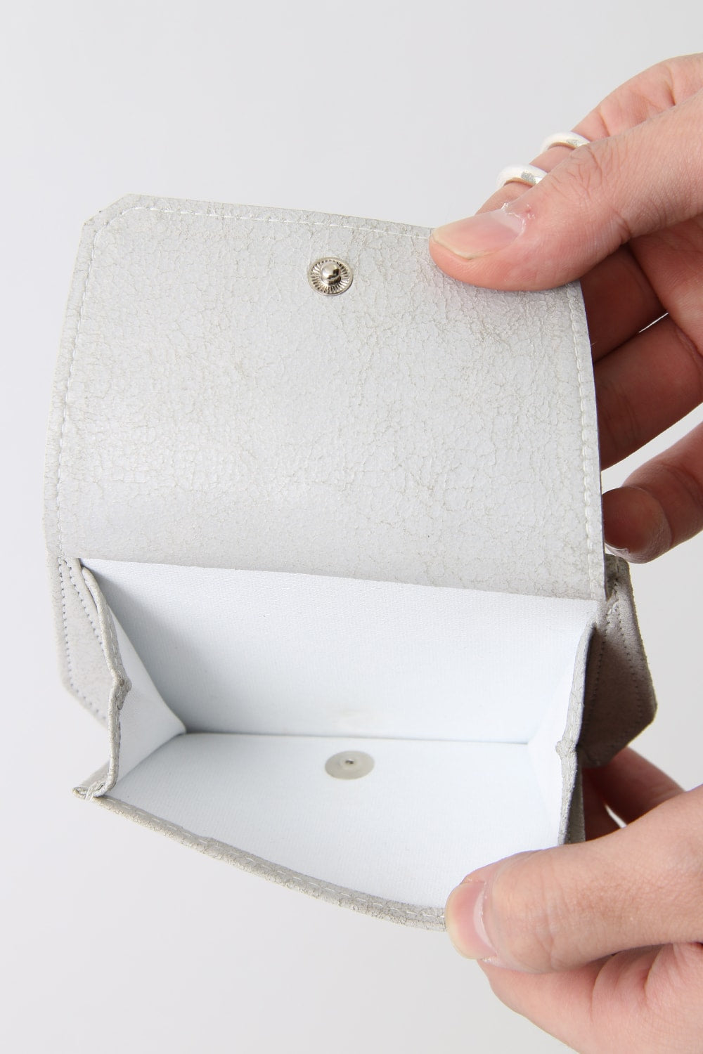 Polygon Coin & Card Case (COATED GOAT SUEDE)