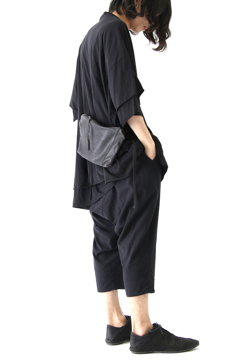 Polygon Musette Bag (COATED DEER SUEDE)