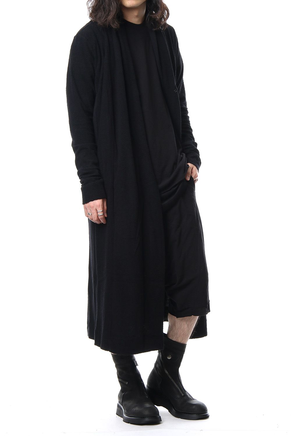 Shirring Long Cardigan