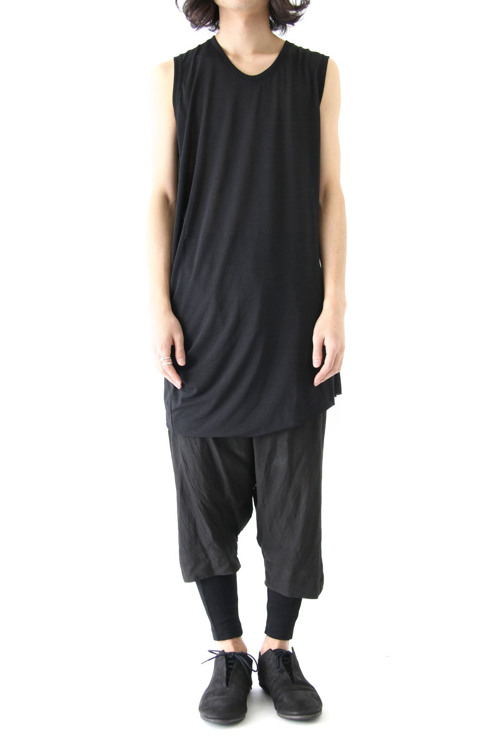 Shirring No Sleeve Cut & Sewn