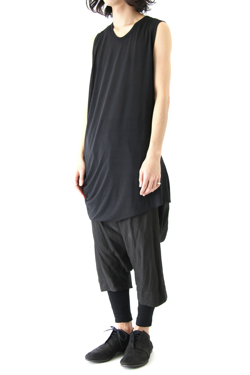 Shirring No Sleeve Cut & Sewn