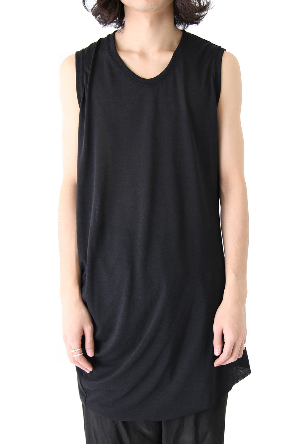 Shirring No Sleeve Cut & Sewn