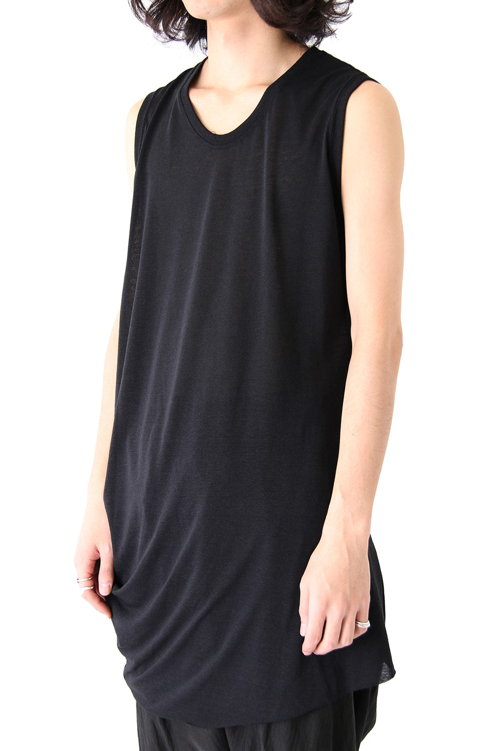 Shirring No Sleeve Cut & Sewn