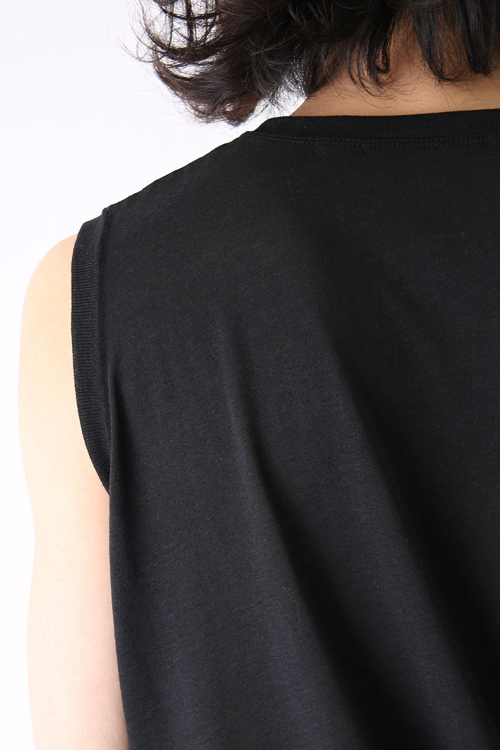 Shirring No Sleeve Cut & Sewn