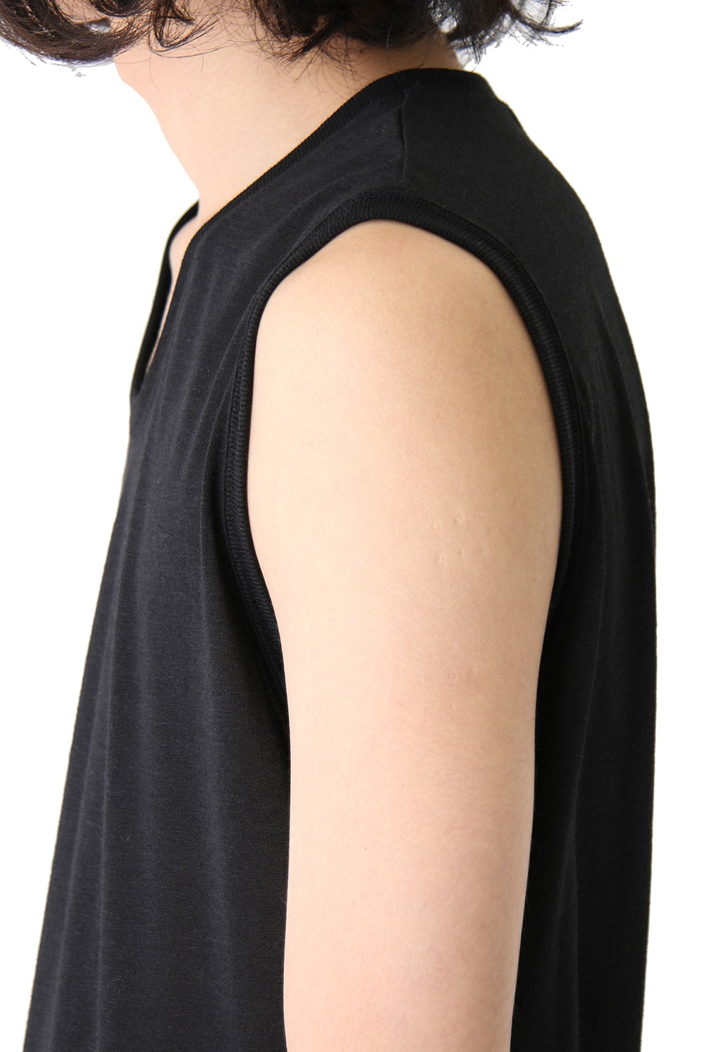 Shirring No Sleeve Cut & Sewn