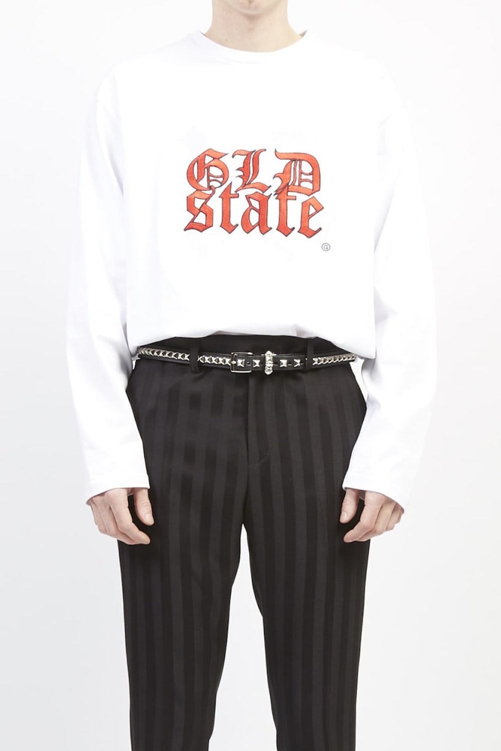 Long sleeve T-shirt (GLD state) White