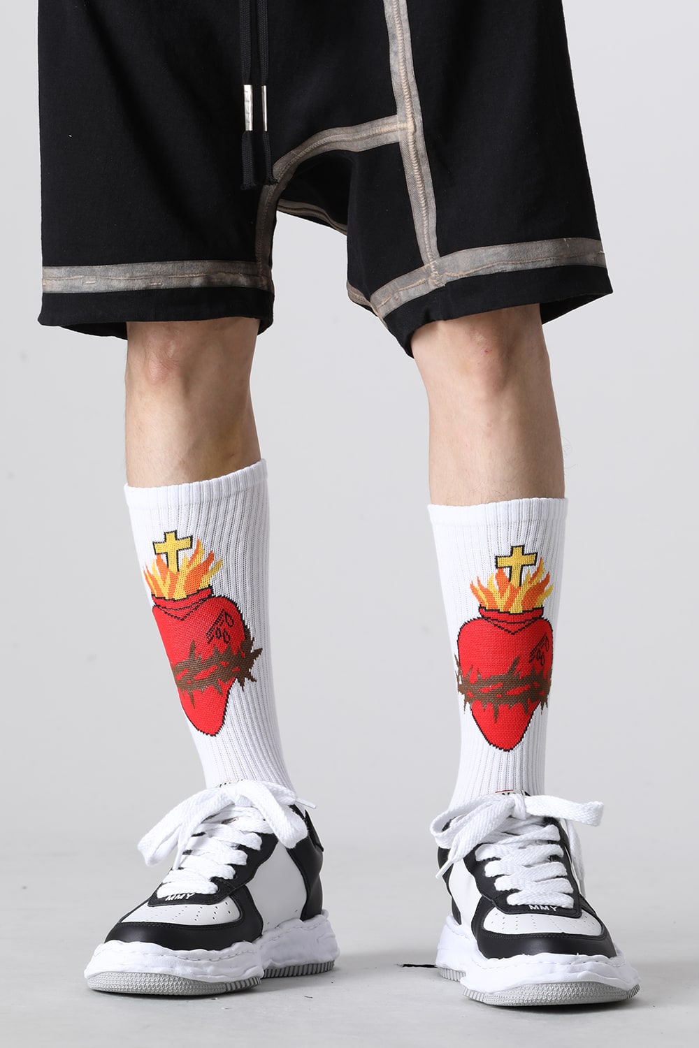 HEART Socks White