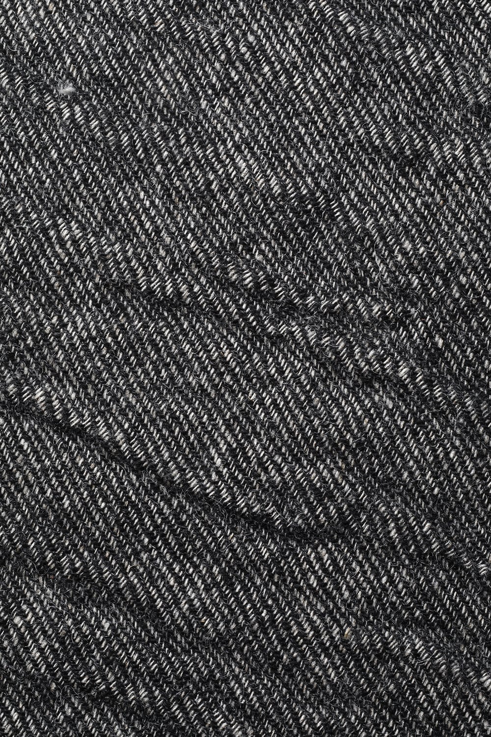 リネン×ラミー×ウールワッシャーロングガウンコート ブラック