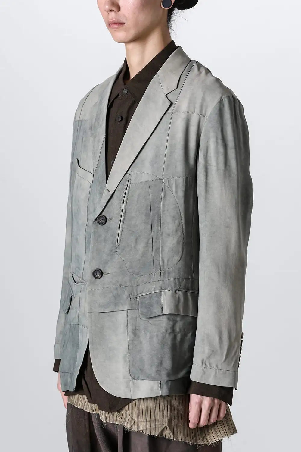 ルーズフィット 2ボタン ブレザー