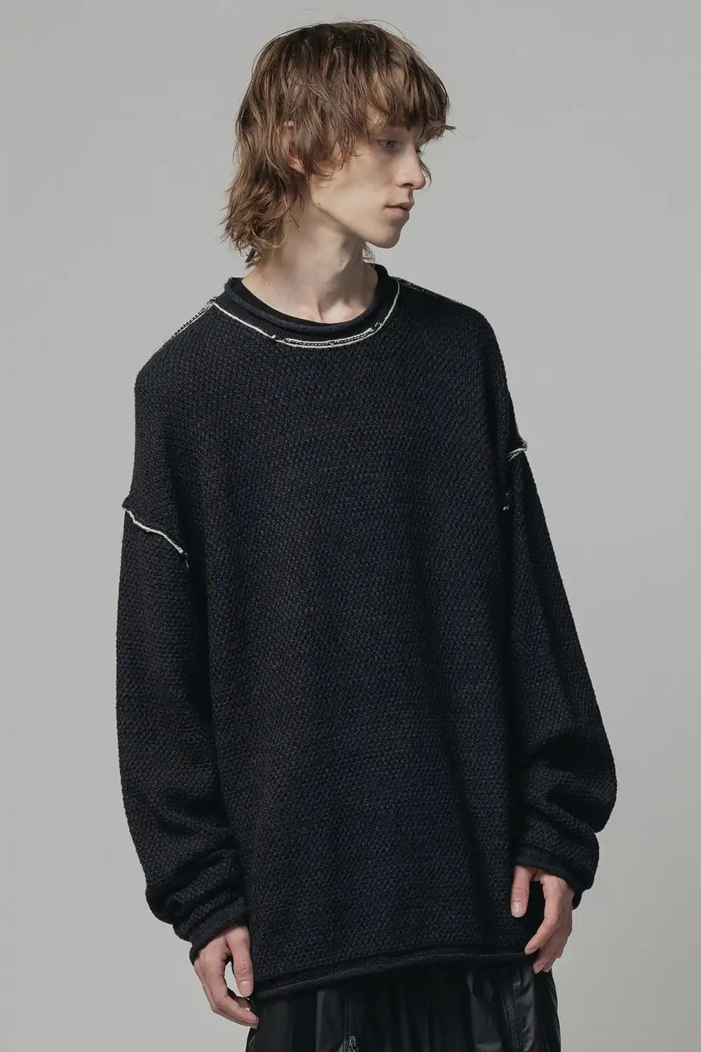 7G Pullover Sweater Black