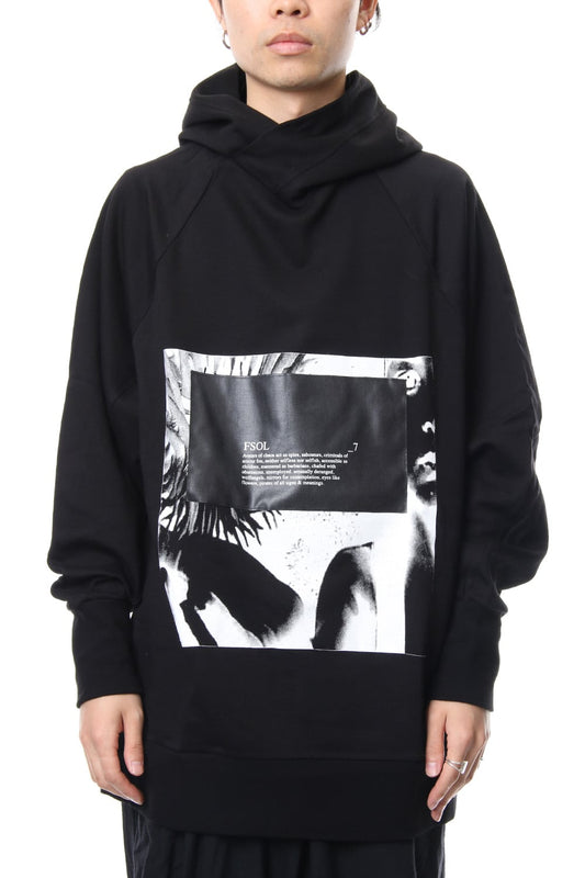 Cotton Sweat Print Hoodie