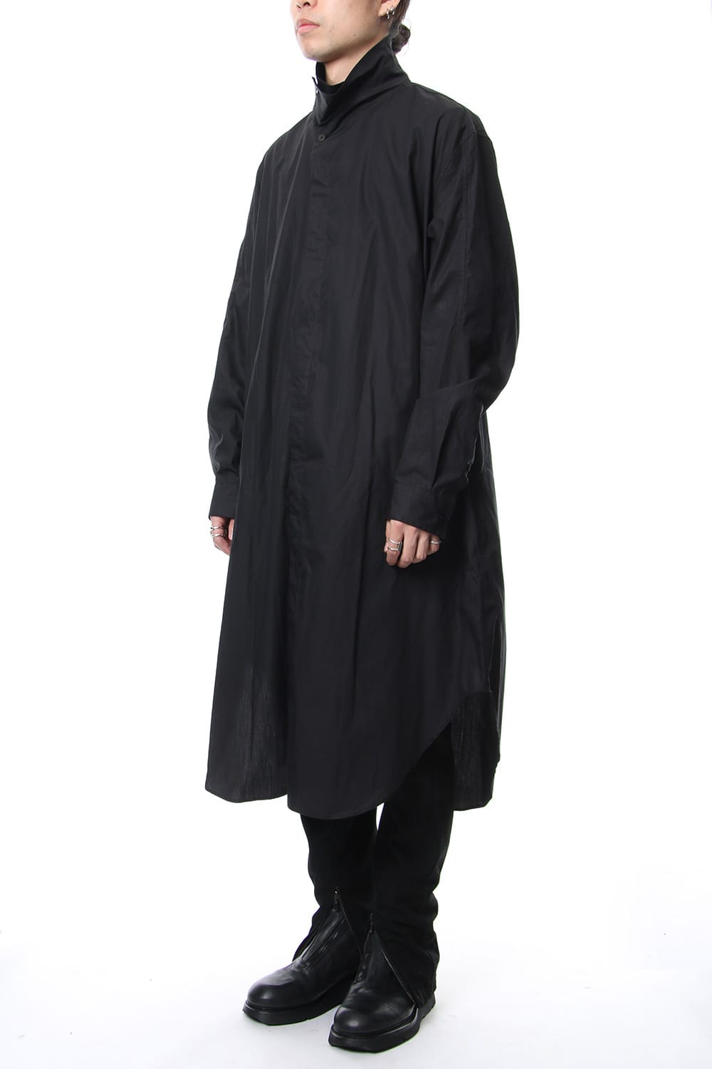 Covered Neck Long Shirt