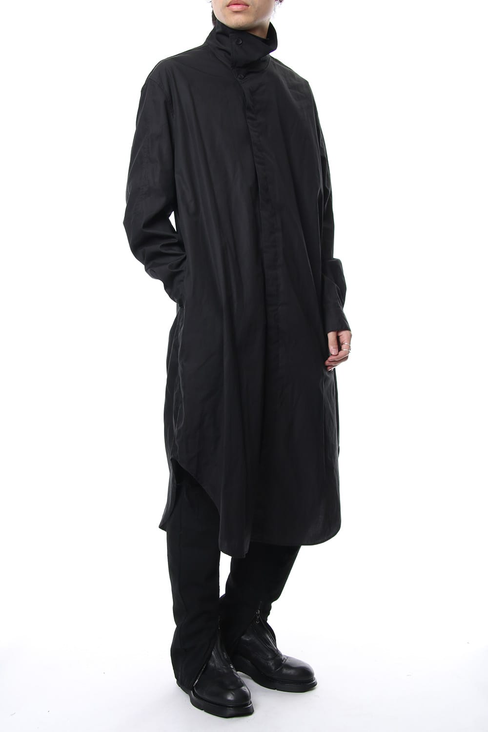 Covered Neck Long Shirt