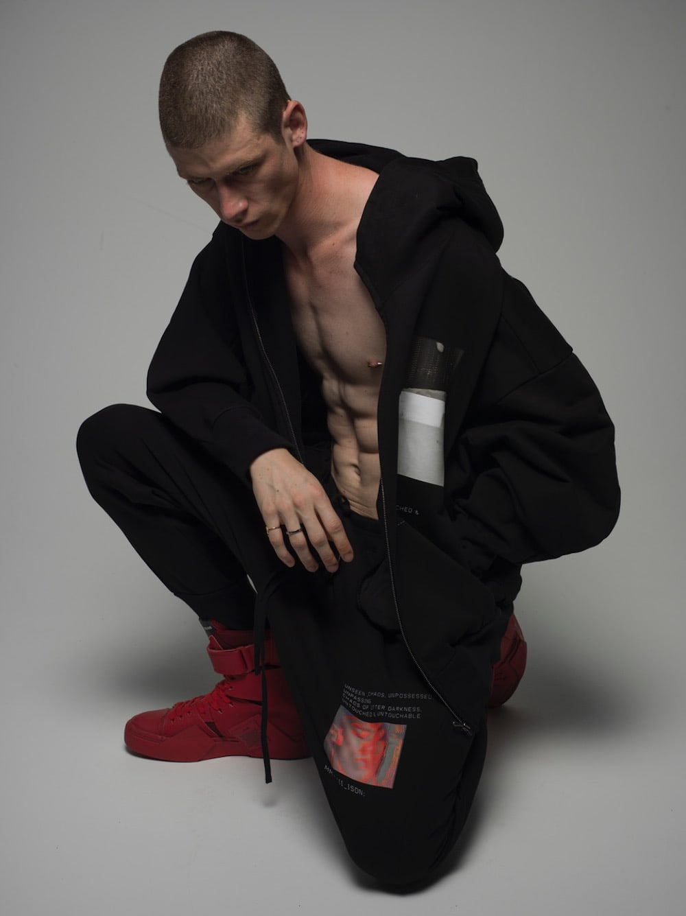 Limited print jogger pants