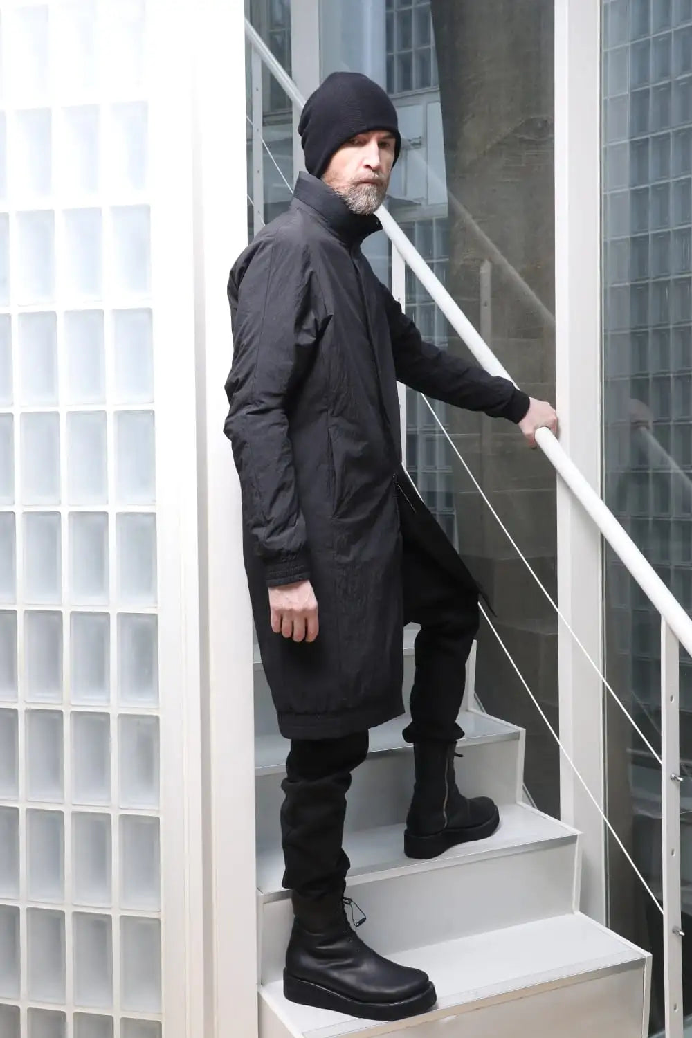 Nylon coat Shrink cotton / nylon Black