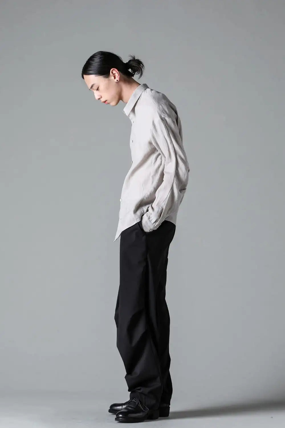 シャツ ルーズフィット ラミー Ecru