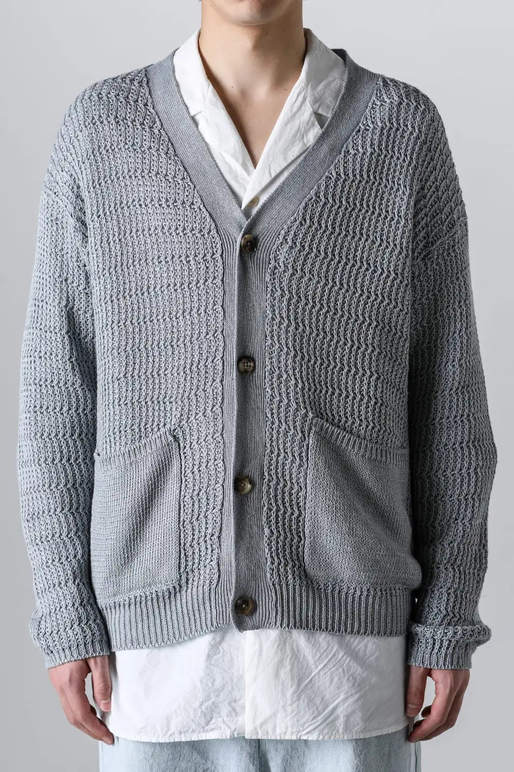 ディバーテッド リブカーディガン