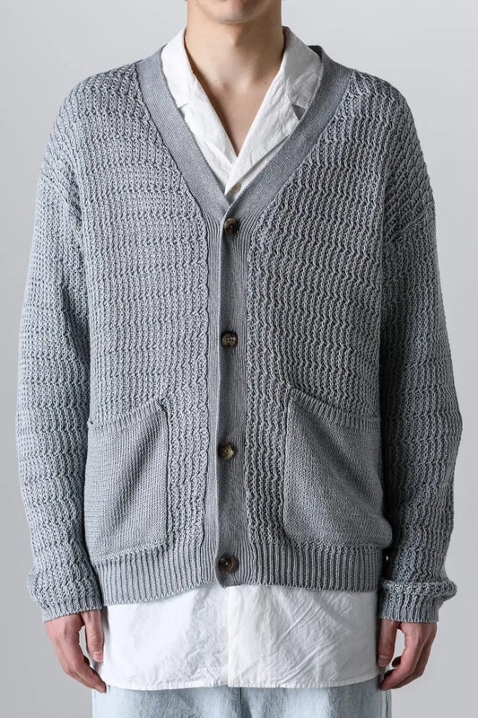 ディバーテッド リブカーディガン