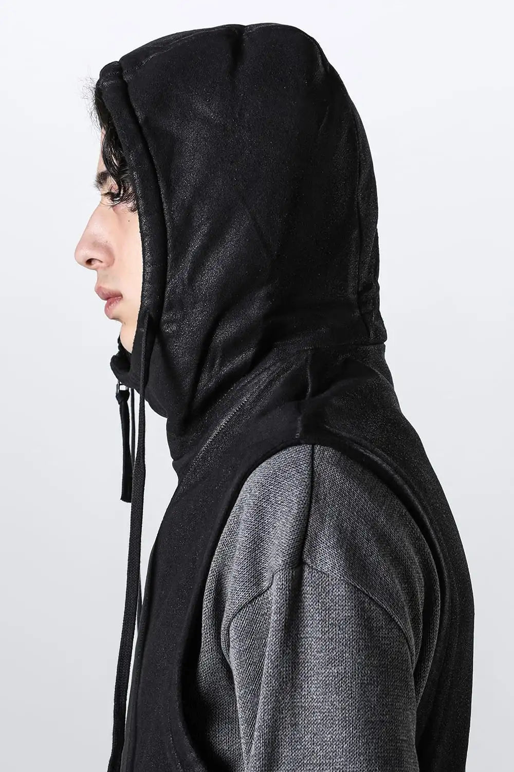 Untwisted Fleece-Line Coate Hooded Vest